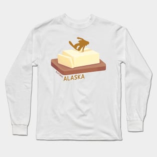 Snowboard Butter Carving | Alyeska Alaska Long Sleeve T-Shirt